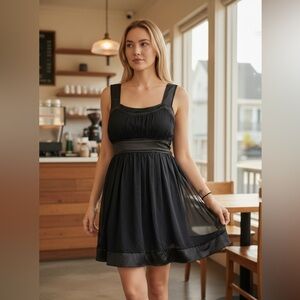 Vintage Diane Von Furstenberg silk/mesh bow dress NWT